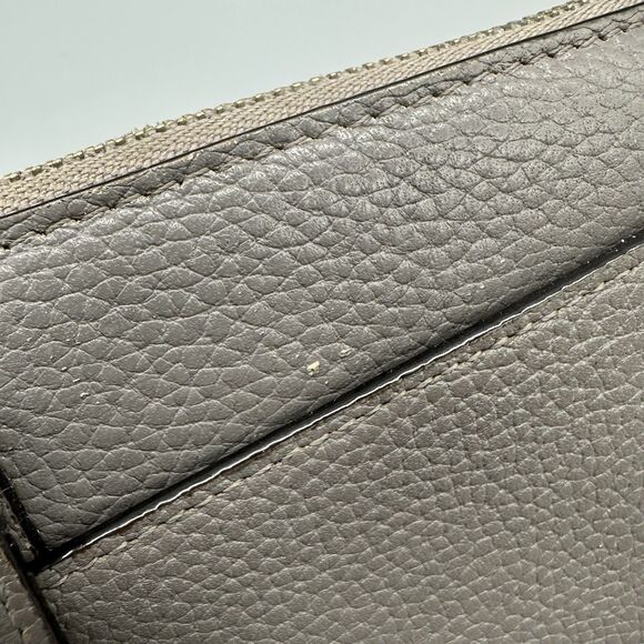 Kate Spade Jackson Crossbody Bag Gray Pebbled Leather Wallet Clutch NO STRAP - Picture 5 of 11